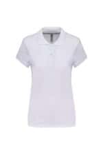 K242 Damespolo Korte Mouwen Wit