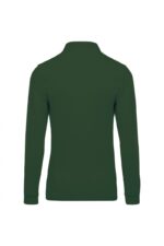 K256 Piqué-Herenpolo Lange Mouwen Forest Green