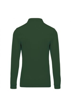 K256 Piqué-Herenpolo Lange Mouwen Forest Green