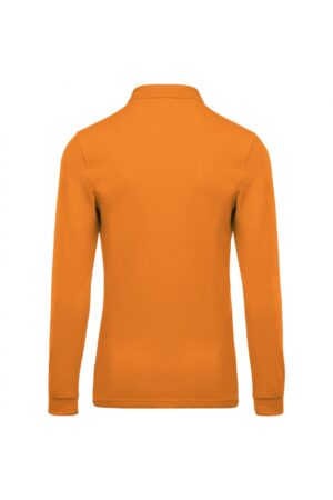 K256 Piqué-Herenpolo Lange Mouwen Orange