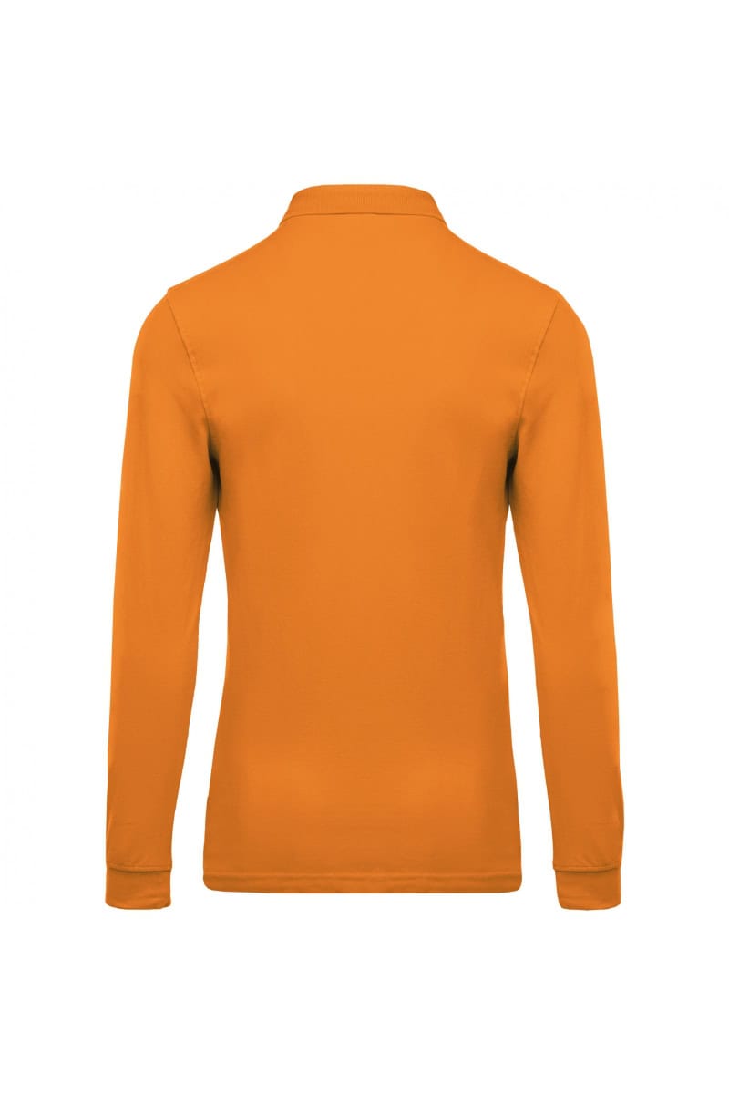 K256 Piqué-Herenpolo Lange Mouwen Orange