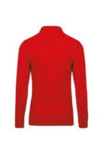 K256 Piqué-Herenpolo Lange Mouwen Rood