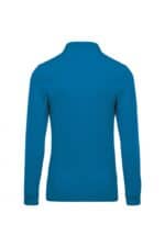 K256 Piqué-Herenpolo Lange Mouwen Tropical Blue
