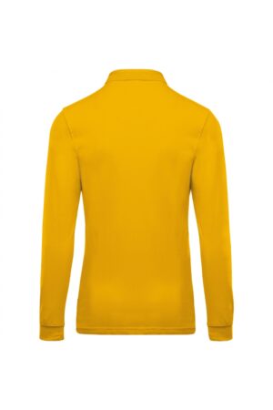 K256 Piqué-Herenpolo Lange Mouwen Yellow