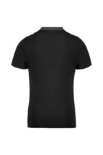 K260 Tweekleurige Herenpolo Jersey Black / Dark Grey Heather