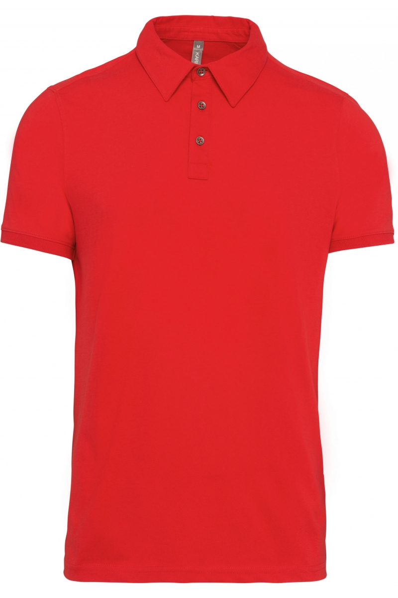 K262 Herenpolo Korte Mouwen Van Jersey Rood