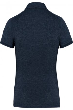 K263 Damespolo Korte Mouwen Van Jersey French Navy Heather