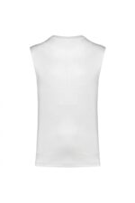 Duurzaam Mouwloos Heren T-shirt Wit