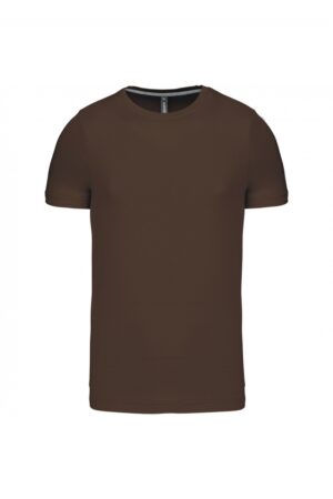 K356 T-shirt Ronde Hals Korte Mouwen Chocolate