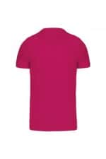 K356 T-shirt Ronde Hals Korte Mouwen Fuchsia