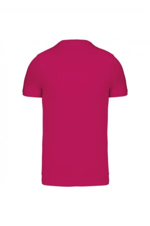 K356 T-shirt Ronde Hals Korte Mouwen Fuchsia