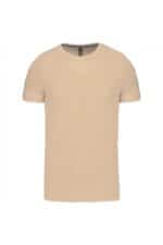 K356 T-shirt Ronde Hals Korte Mouwen Light Sand