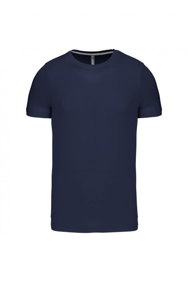 K356 T-shirt Ronde Hals Korte Mouwen Navy
