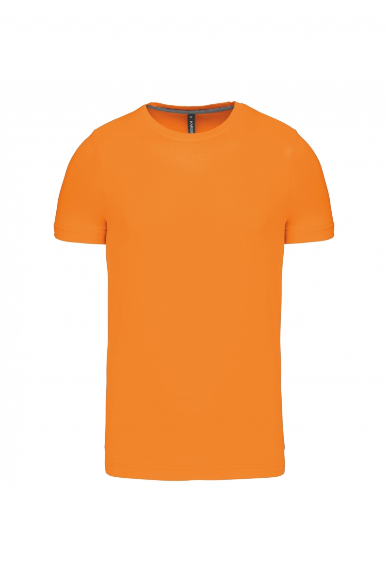 K356 T-shirt Ronde Hals Korte Mouwen Oranje