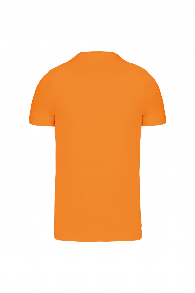 K356 T-shirt Ronde Hals Korte Mouwen Oranje