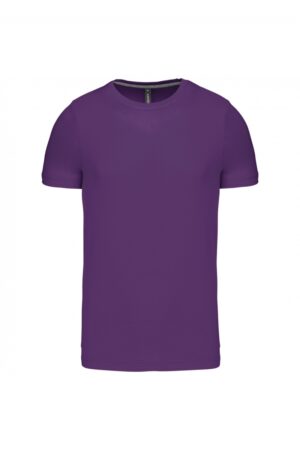 K356 T-shirt Ronde Hals Korte Mouwen Purple