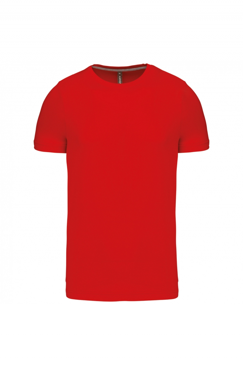 k356 T-shirt Ronde Hals Korte Mouwen Rood