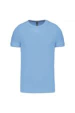 k356 T-shirt Ronde Hals Korte Mouwen Sky Blue