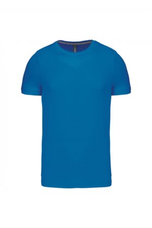 K356 T-shirt Ronde Hals Korte Mouwen Tropical Blue