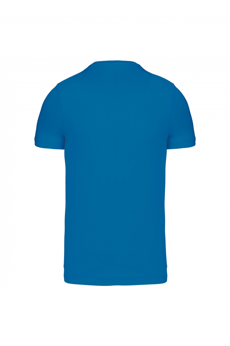 K356 T-shirt Ronde Hals Korte Mouwen Tropical Blue