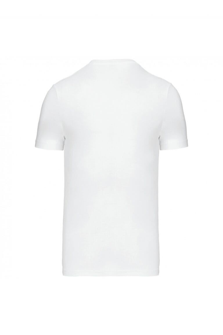 K356 T-shirt Ronde Hals Korte Mouwen Wit