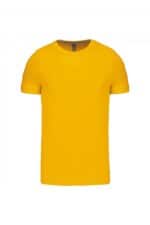 K356 T-shirt Ronde Hals Korte Mouwen Geel