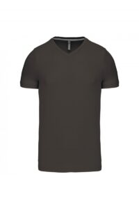 K357 T-shirt V-Hals Korte Mouwen Dark Grey