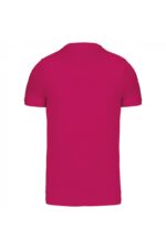 K357 T-shirt V-Hals Korte Mouwen Fuchsia