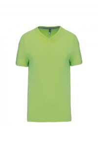 K357 T-shirt V-Hals Korte Mouwen Lime