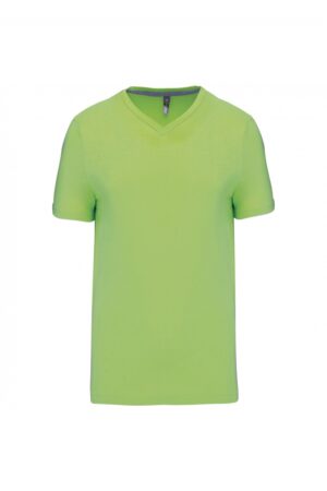 K357 T-shirt V-Hals Korte Mouwen Lime