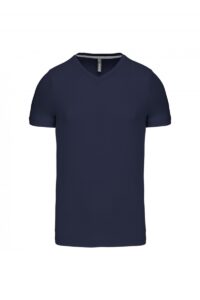 K357 T-shirt V-Hals Korte Mouwen Navy