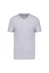 K357 T-shirt V-Hals Korte Mouwen Oxford Grey