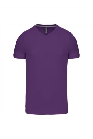 K357 T-shirt V-Hals Korte Mouwen Purple