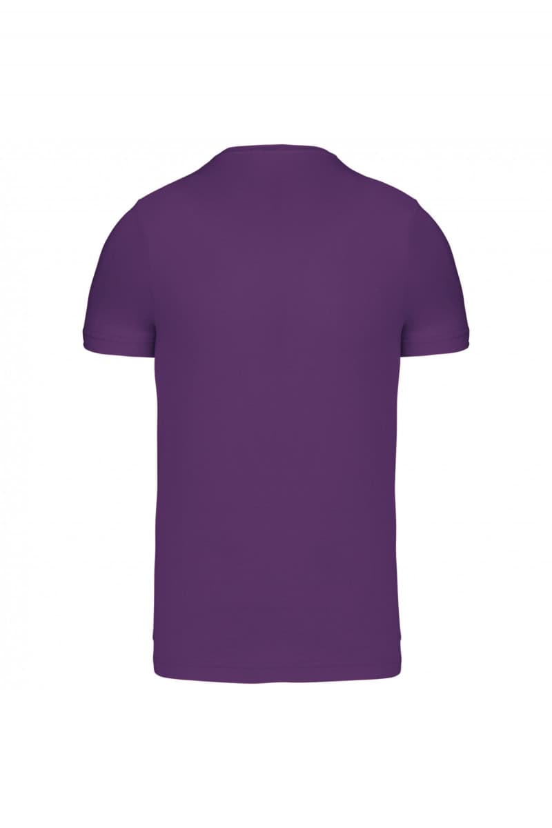 K357 T-shirt V-Hals Korte Mouwen Purple