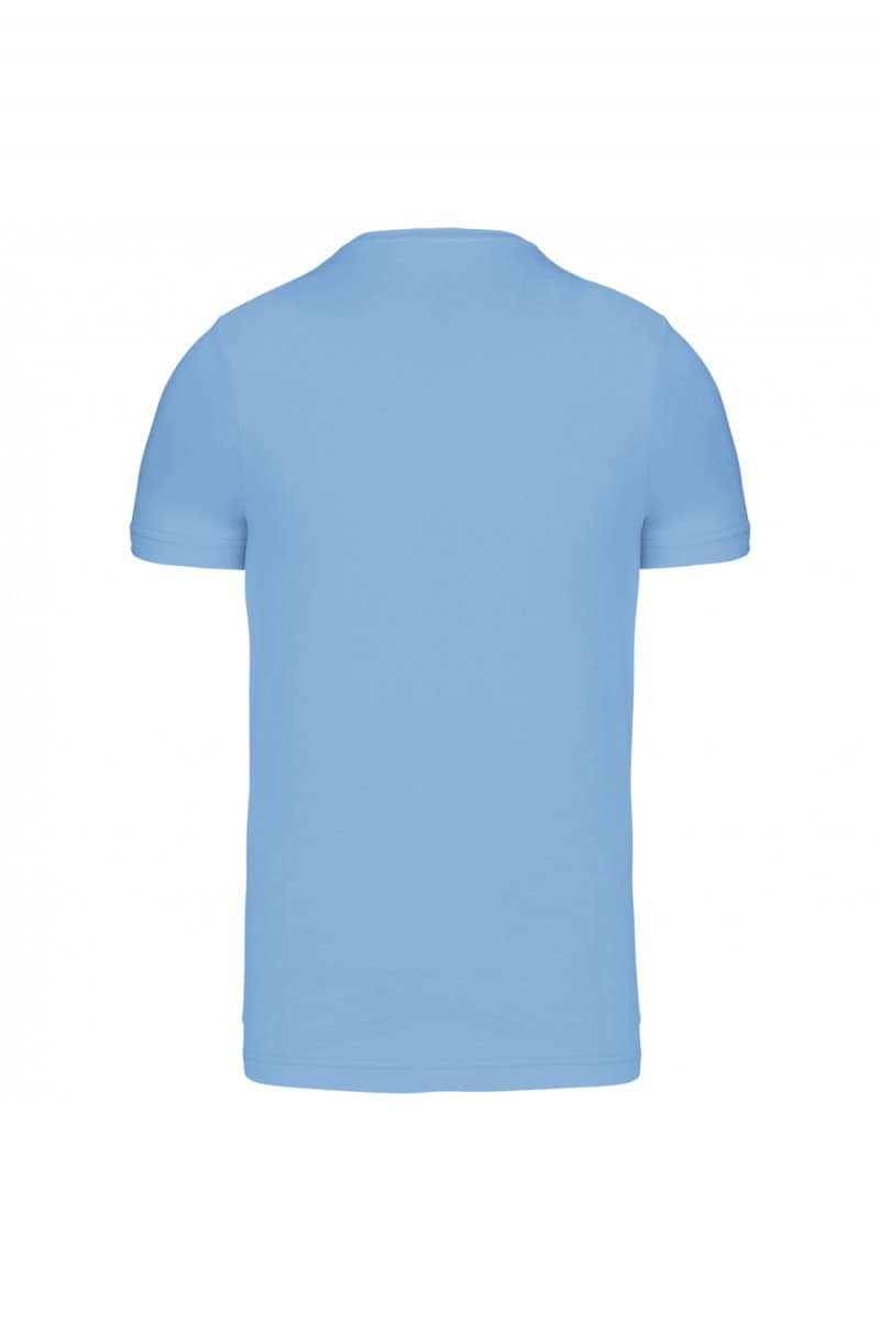 K357 T-shirt V-Hals Korte Mouwen Sky Blue