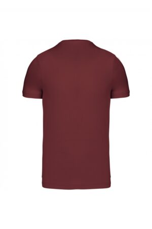 k357 T-shirt V-Hals Korte Mouwen Wine