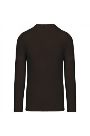 K358 T-shirt V-Hals Lange Mouwen Chocolate