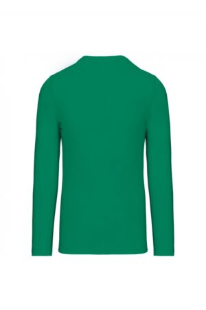 K358 T-shirt V-hals lange mouwen Kelly Green