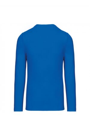 K358 T-shirt V-Hals Lange Mouwen Light Royal Blue
