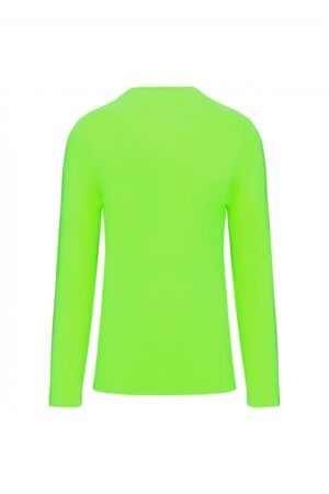 K358 T-shirt V-Hals Lange Mouwen Lime