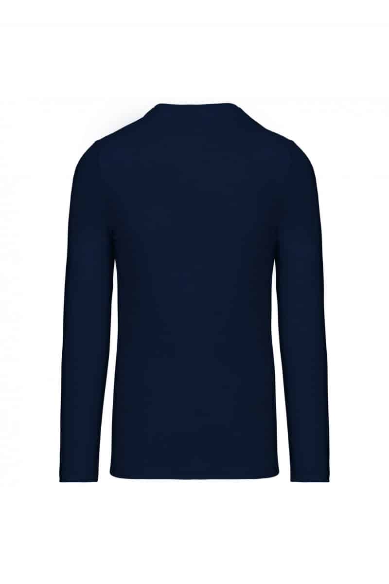 K358 T-shirt V-Hals Lange Mouwen Navy