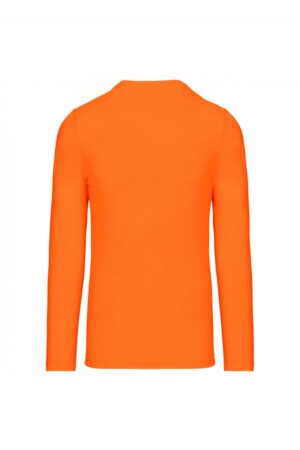 K358 T-shirt V-Hals Lange Mouwen Oranje