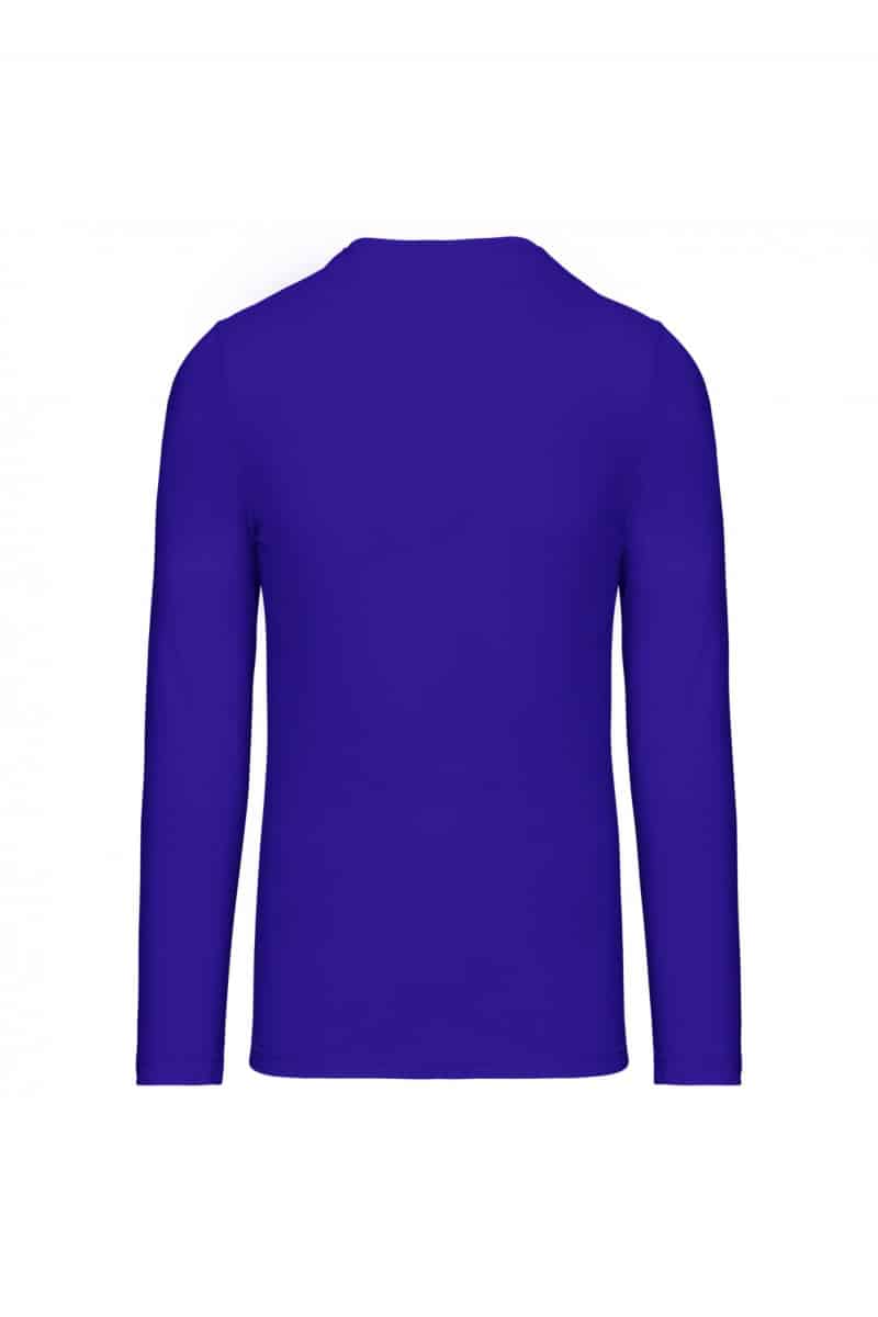 K358 T-shirt V-Hals Lange Mouwen Purple