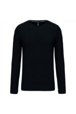 K359 T-shirt Ronde Hals Lange Mouwen Zwart