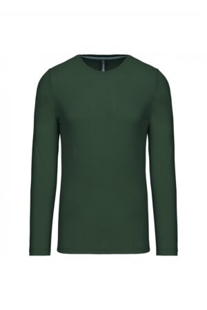 K359 T-shirt Ronde Hals Lange Mouwen Dark Khaki