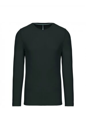 K359 T-shirt Ronde Hals Lange Mouwen Dark Grey