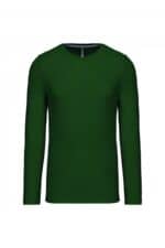K359 T-shirt Ronde Hals Lange Mouwen Forest Green
