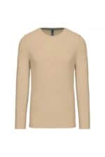 K359 T-shirt Ronde Hals Lange Mouwen Light Sand