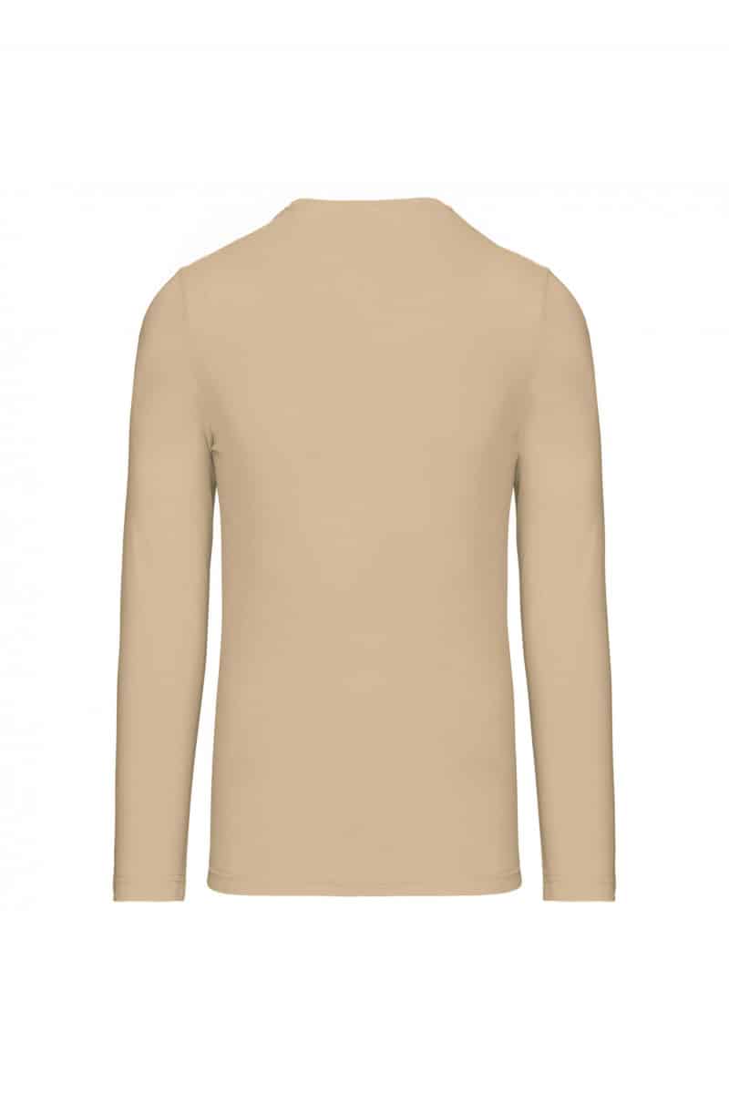K359 T-shirt Ronde Hals Lange Mouwen Light Sand
