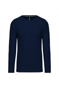 K359 T-shirt Ronde Hals Lange Mouwen Navy